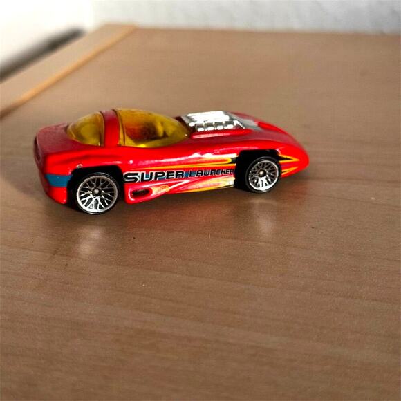 Vintage 90s Hot Wheels Silhouette II Red Super Launcher Diecast Car 1/64 1993 - Picture 4 of 7